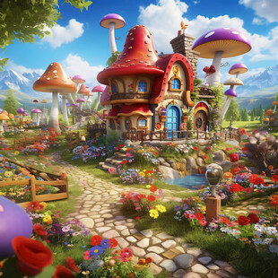 梦幻童话世界景观