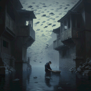 西班牙地产广告插画