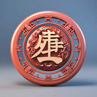 慎字百家姓立体字雕刻