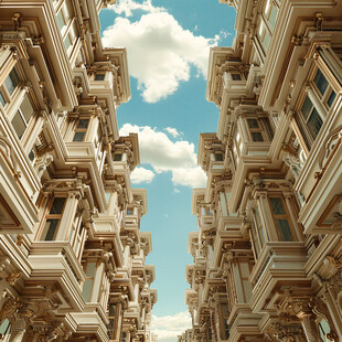 高层洋房别墅底纹