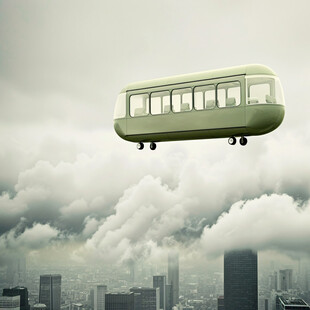 公交车地产海报