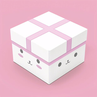 包装盒封面粉色可爱