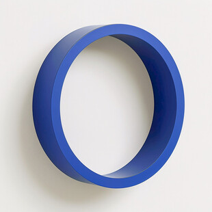 蓝色立体圆环