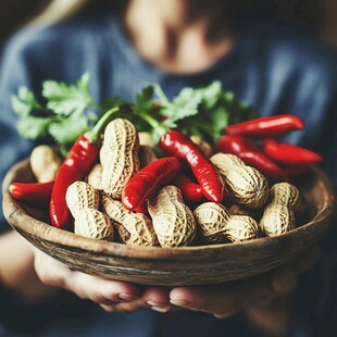 麻辣花带壳花生生