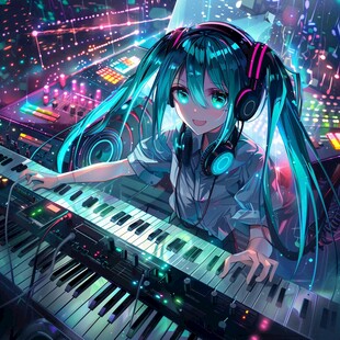 钢琴动漫素材