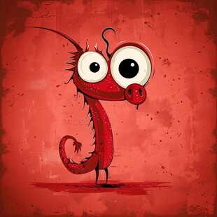 微信移动端卡通龙素材