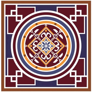 藏文化梁纹设计