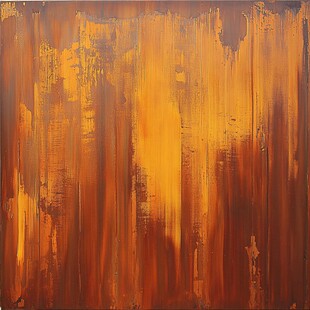 玄关抽象画木格栅背景