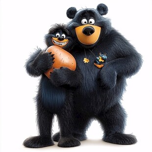 黑熊卡通形象