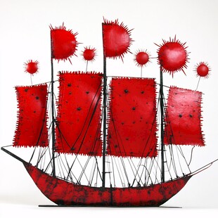 一帆风顺美陈装置