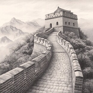 装饰画长城