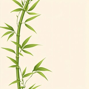 手绘竹子背景