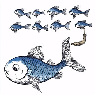 漫画手绘鱼