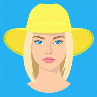 人物头像戴帽子