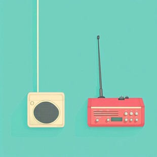 广播电台卡通形象