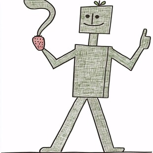 水果小人卡通绘画