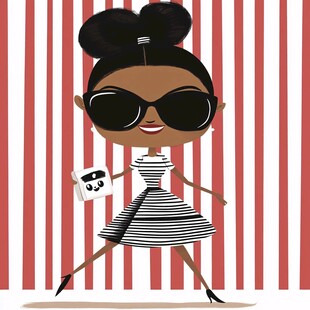 时尚卡通小女孩