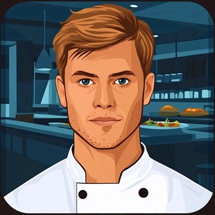 年轻男厨师头像