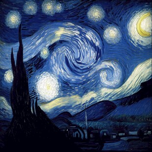 梵高星空画风
