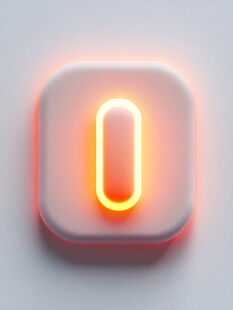 创意立体质感数字0