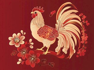 生肖鸡插画