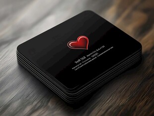 黑色调名片