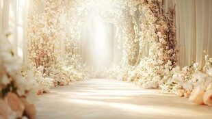 森系唯美婚礼背景