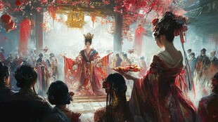 武则天上朝场景