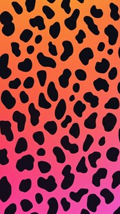 渐变豹纹图案设计