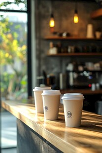 简约风咖啡店一角