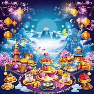 梦幻中秋节场景