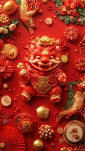 新年春节龙年福气满满