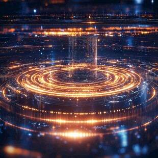 金色无限科技背景