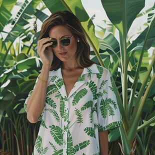 芭蕉叶女装花型