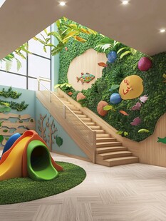 早教中心阶梯形象墙