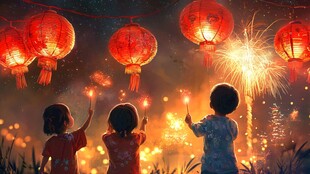 拿灯笼的小伙伴