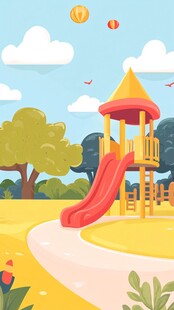 游乐场插画