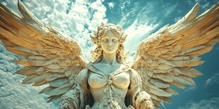 欧式天使女神雕塑主题