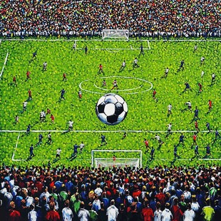 热烈欢呼足球场