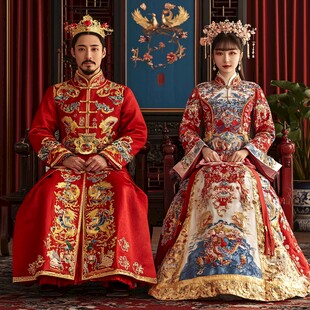 龙凤结婚服