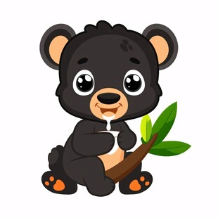 黑熊卡通形象