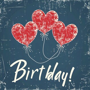 手绘生日快乐背景