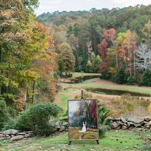 秋季风格婚礼外区设计