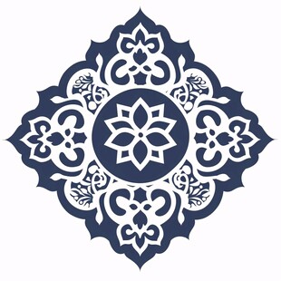 青花伊斯兰花纹