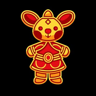 春节兔年卡通形象