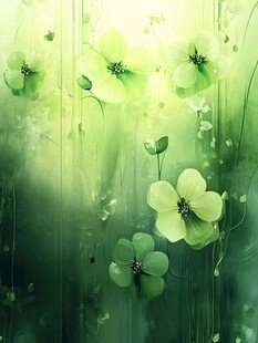 3d立体花藤背景