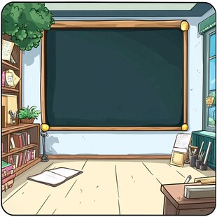 教室插画