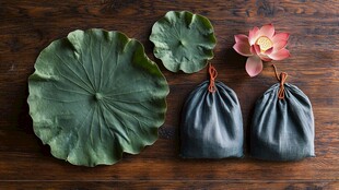 禅意莲花花包