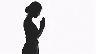 信仰虔诚祈祷祈福