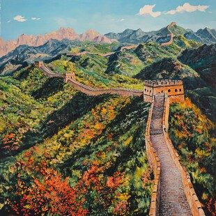 长城油画